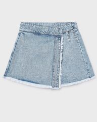 Джинсова спідниця-шорти для дівчинки Mayoral, Іспанія, Блакитний, 128