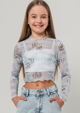 Кофта+топ для дівчинки Мелена SUZIE, Блакитний, 164