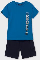 Комплект:шорты,футболка для мальчика Mayoral, Синий, 152