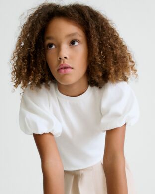 Футболка для девочки Mayoral, Испания, Кремовый, 128