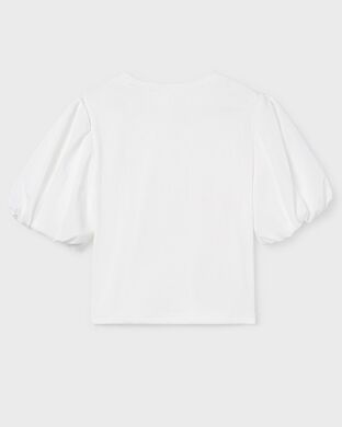 Футболка для девочки Mayoral, Испания, Кремовый, 128