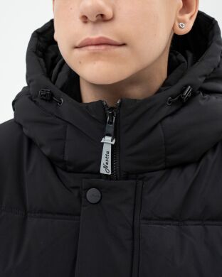 Куртка зимова для хлопчика Artur Nestta, Чорний, 140