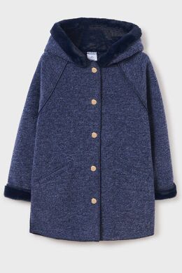 Пальто для девочки Mayoral, Синий, 157