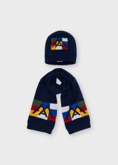 Комплект:шапка,шарф Mayoral, Синій, 104