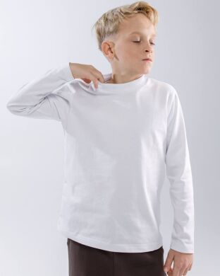 Лонгслів для хлопчика Уго NEWGEN, Білий, 146