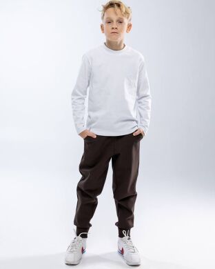 Лонгслів для хлопчика Уго NEWGEN, Білий, 146