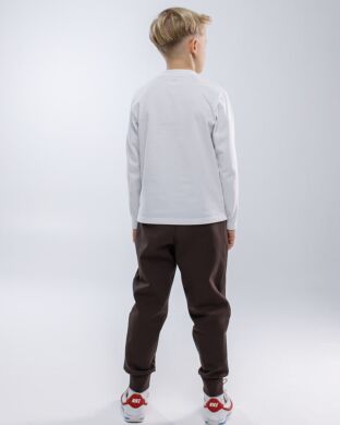 Лонгслів для хлопчика Уго NEWGEN, Білий, 146