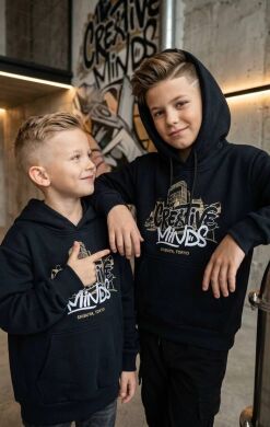 Худые утепленное для мальчика First Kids, Черный, 134