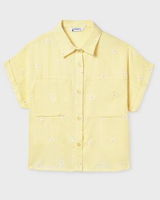 Блуза+топ для девочки Mayoral, Испания, Ванільний, 128