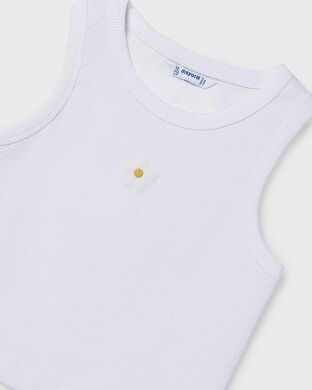 Блуза+топ для девочки Mayoral, Испания, Ванільний, 128