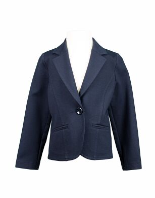 Пиджак для девочки, Синий, 128