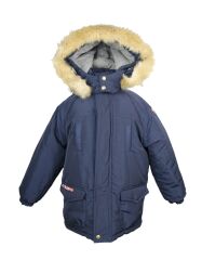 Куртка с искусственным мехом UK STYLE, Синий, 134