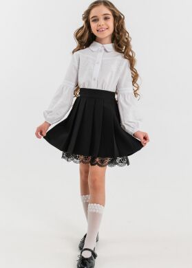Школьная юбка для девочки Сесили SUZIE, Черный, 140