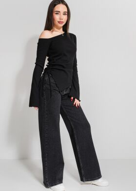 Лонгслів для дівчинки Авірія SUZIE, Чрний, 164