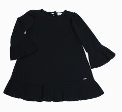 Модное школьное платье, Черный, 122