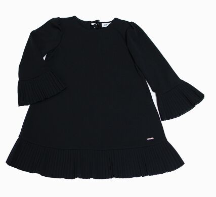 Модное школьное платье, Черный, 158