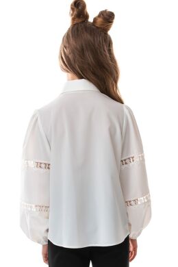 Блузка для девочки Виолетта SUZIE, Молочний, 128