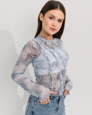 Кофта+топ для дівчинки Беккі SUZIE, Блакитний, 152