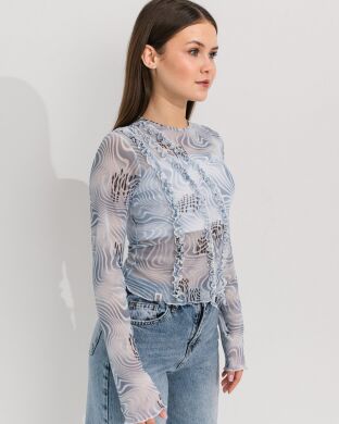 Кофта+топ для дівчинки Беккі SUZIE, Блакитний, 152