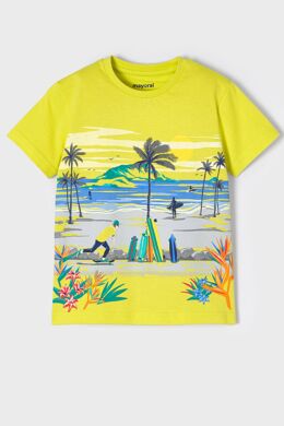 Комплект:шорты, 2 футболки Mayoral, Жёлтый, 122