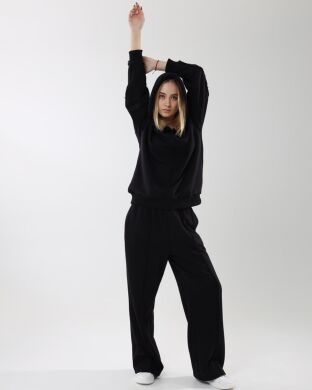 Костюм спортивний для дівчинки Хенк NEWGEN, Чорний, 146