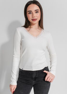 Лонгслів для дівчинки Лілія SUZIE, Молочний, 146