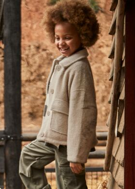 Піджак-пальто для дівчинки Mayoral, Бежевий, 128