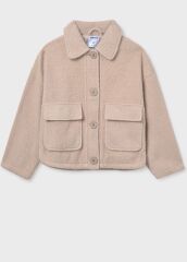 Піджак-пальто для дівчинки Mayoral, Бежевий, 128