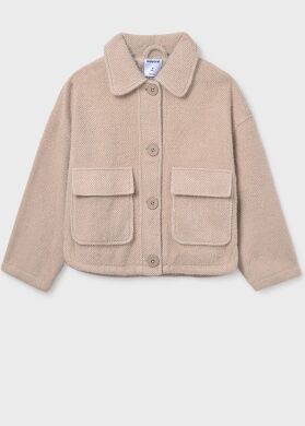 Піджак-пальто для дівчинки Mayoral, Бежевий, 128