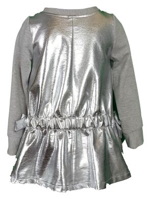 Платье, Серебряный, 128
