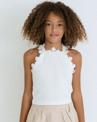 Топ для дівчинки Mayoral, Іспанія, Білий, 128