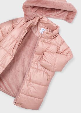 Пальто для девочки, Розовый, 104