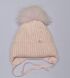 Шапка для дівчинки зимова Швейцарія ELF-KIDS, Рожевий, 50