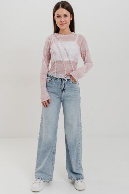 Джинсы wide leg для девочки "Тесни" SUZIE, Голубой, 146