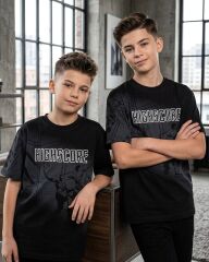 Футболка для хлопчика First Kids, Туреччина, Чорний, 134