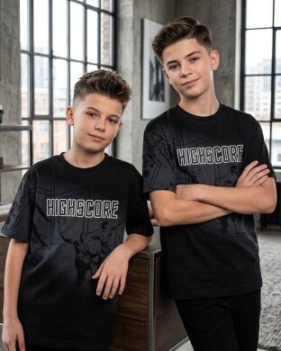Футболка для хлопчика First Kids, Туреччина, Чорний, 134