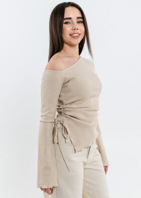 Лонгслів для дівчинки Авірія SUZIE, Бежевий, 152