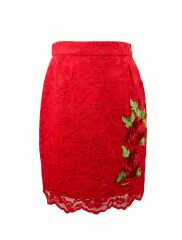 Спідниця ажурна, Червоний, 122