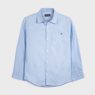 Рубашка, Голубой, 128