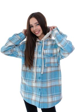 Рубашка из приятного кашемира Марджи для девочки SUZIE, Голубой, 152