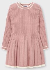 Платье вязаное для девочки Mayoral, Розовый, 110