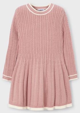 Платье вязаное для девочки Mayoral, Розовый, 110