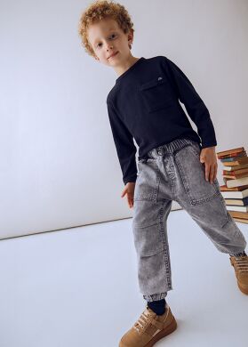 Джинсы для мальчика Mayoral, Серый, 110