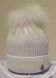 Зимняя шапка для девочки Мона ELF-KIDS, Молочний, 50
