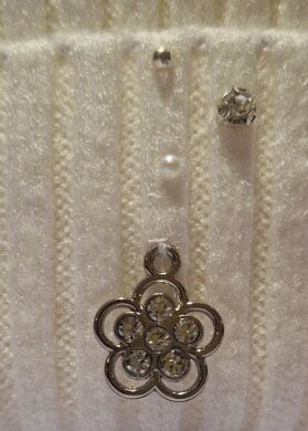 Зимняя шапка для девочки Мона ELF-KIDS, Молочний, 50