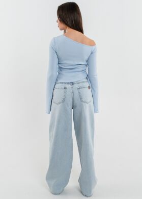 Джинси баггі блакитні для дівчинки Керол SUZIE, Блакитний, 146