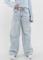 Джинси баггі блакитні для дівчинки Керол SUZIE, Блакитний, 146