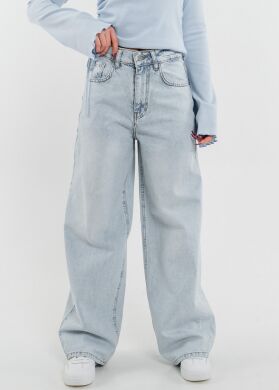 Джинси баггі блакитні для дівчинки Керол SUZIE, Блакитний, 146