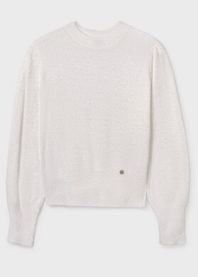 Свитер для девочки Mayoral, Кремовый, 128