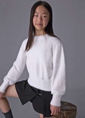 Свитер для девочки Mayoral, Кремовый, 128